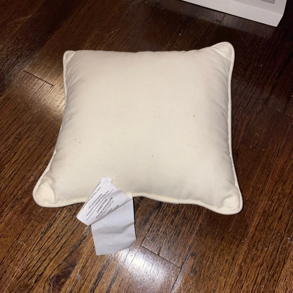 Pottery barn love pillow designed by Emily and Merritt🖤🤍💛